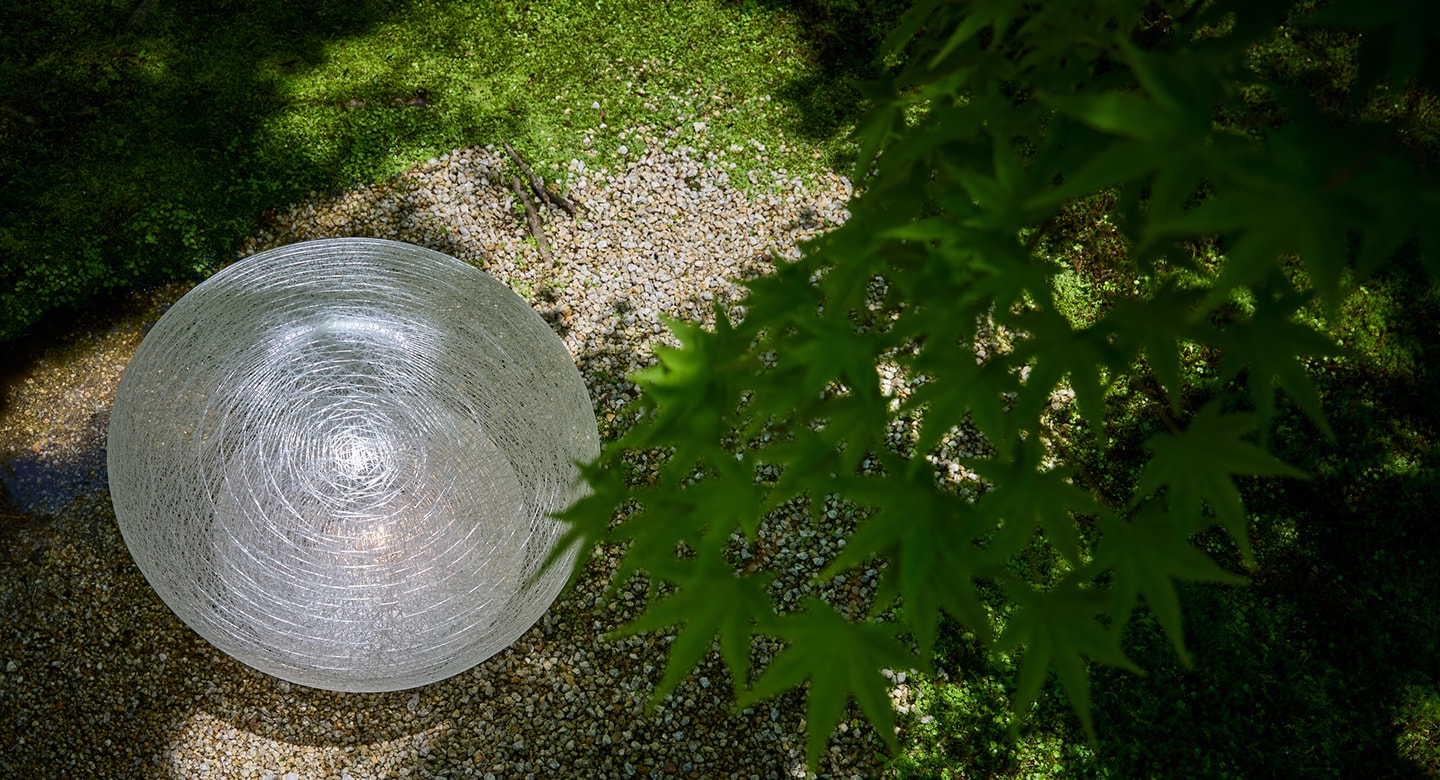 Bespoke lighting in a garden